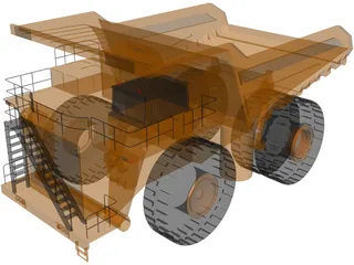 Komatsu 930E 3D Model preview