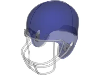Football Helmet 3D Model preview