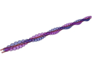 Actin DNA Strand 3D Model preview