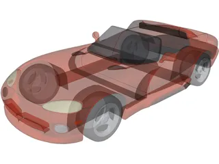 Dodge Viper (1993) 3D Model preview