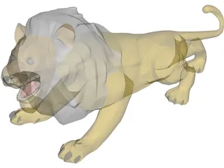 Lion 3D Model preview