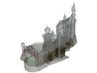 Neuschwanstein 3D Model preview