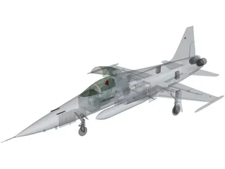 Northrop F-5E Tiger 3D Model preview