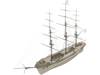 Flying Cloud 3D Model preview