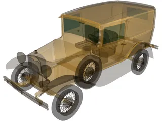 Ford Model A Van 3D Model preview