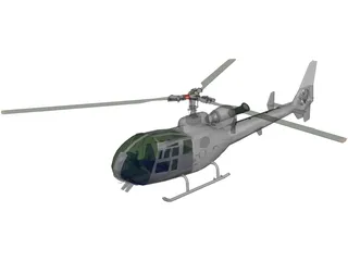 Eurocopter Gazelle 3D Model preview