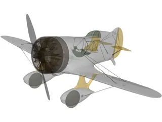 Gee Bee Z Racer 3D Model preview