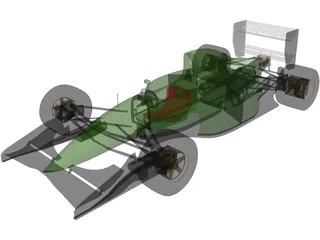F1 Lotus-Ford 107 3D Model preview