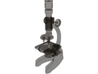 Microscope 3D Model preview