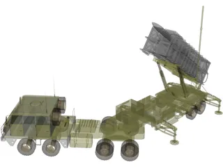 Patriot Missile 3D Model preview