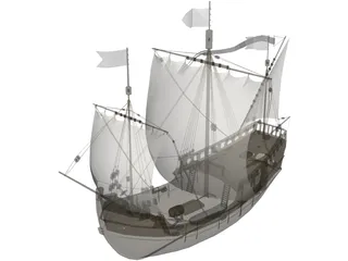 Pinta S.XV 3D Model preview