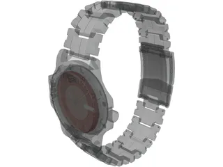 Racer Diver Watch 3D Model preview