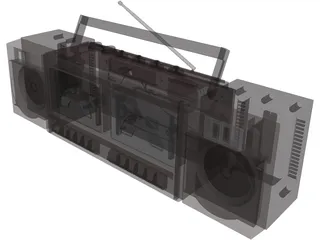 Radiocassette 3D Model preview