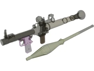 RPG7 3D Model preview