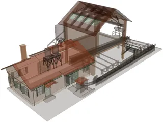 Sawmill 3D Model preview