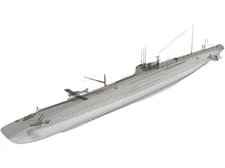 Submarine First Class 3D Model preview