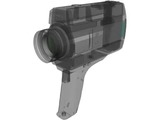 Movie Camera 3D Model preview