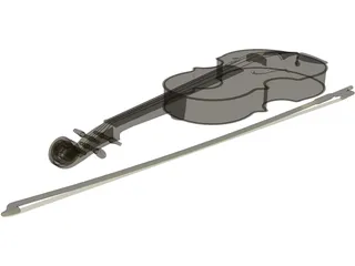 Violin 3D Model preview