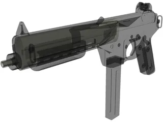 Walther MPL Submachinegun (9 mm) 3D Model preview