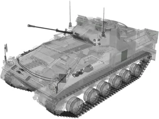 Warrior MCV 3D Model preview