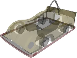 Go Kart 3D Model preview