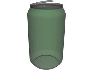 Beer Can 3D Model preview