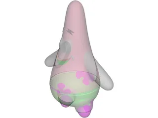 Sponge Bob Patrick Star Fish 3D Model preview