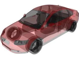 Volvo S40 3D Model preview
