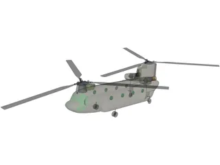 Boeing CH-47F Chinook 3D Model preview
