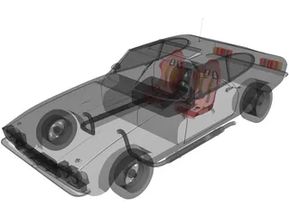 Ford Capri mk3 3D Model preview