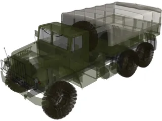 KrAZ 150 3D Model preview