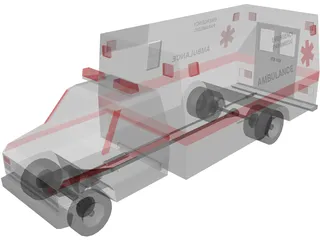 Ambulance 3D Model preview