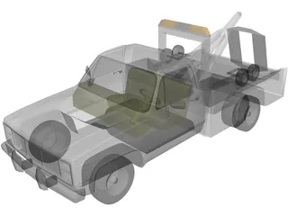 Tow Truck 3D Model preview