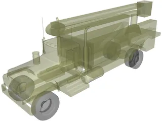 Electric Utility Truck 3D Model preview