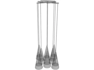 Flos Fucsia Pendant 3D Model preview
