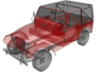 Jeep CJ7 3D Model preview