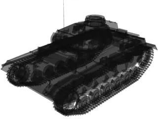 Panzer 3D Model preview