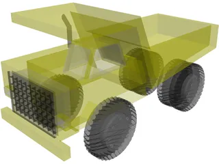 Mining Dump Truck 3D Model preview