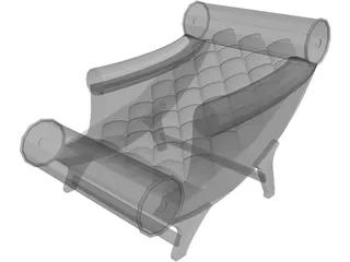 Adolf Loos Chaise Lounge 3D Model preview