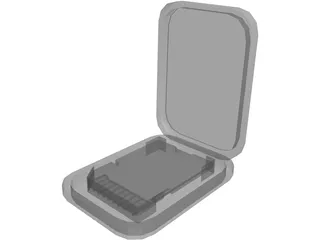 Secure Digital Memory Card 3D Model preview
