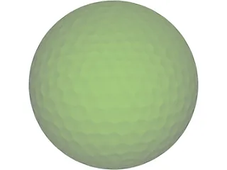 Golf Ball 3D Model preview