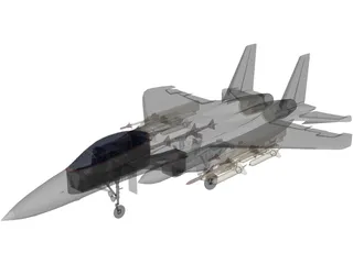 F-15E 3D Model preview