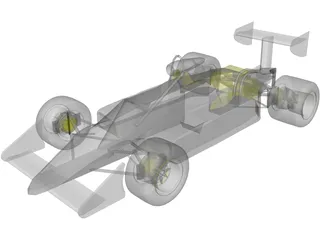 Formula 1 Car 3D Model preview