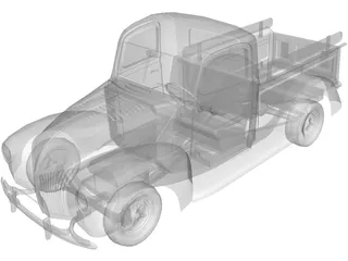 Ford Pickup Street Road (1940) 3D Model preview