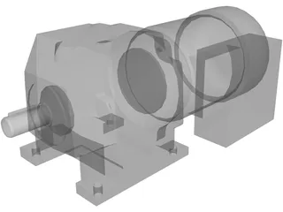 Nord Gear Motor sk172 63S 3D Model preview