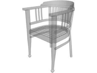 Chair Arm 3D Model preview