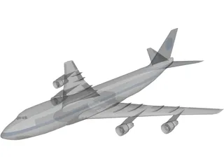 Boeing 747 3D Model preview