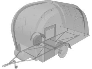 Carlight Caravan 3D Model preview