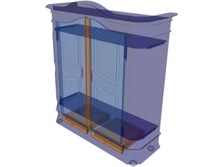 Constanza Armoire 3D Model preview