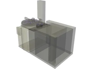 Agilent 7890A GCMS 3D Model preview